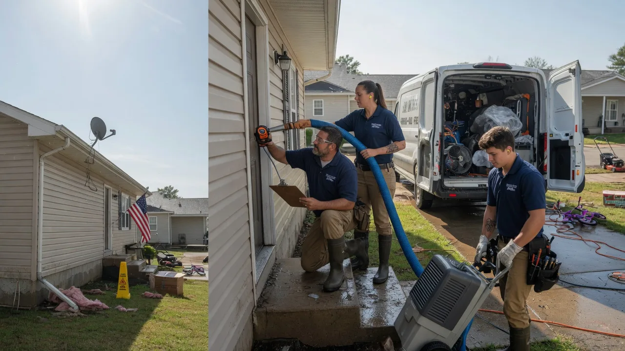 Ceiling Water Damage Restoration in La Harpe, KS near me